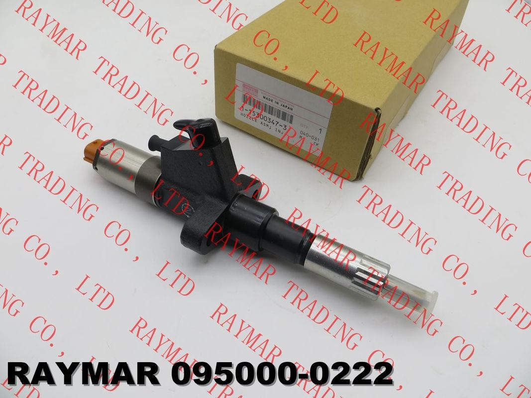 DENSO Genuine common rail fuel injector 095000-0222 for ISUZU 6SD1, 1153003470, 1153003471, 1153003473, 1-15300347-3